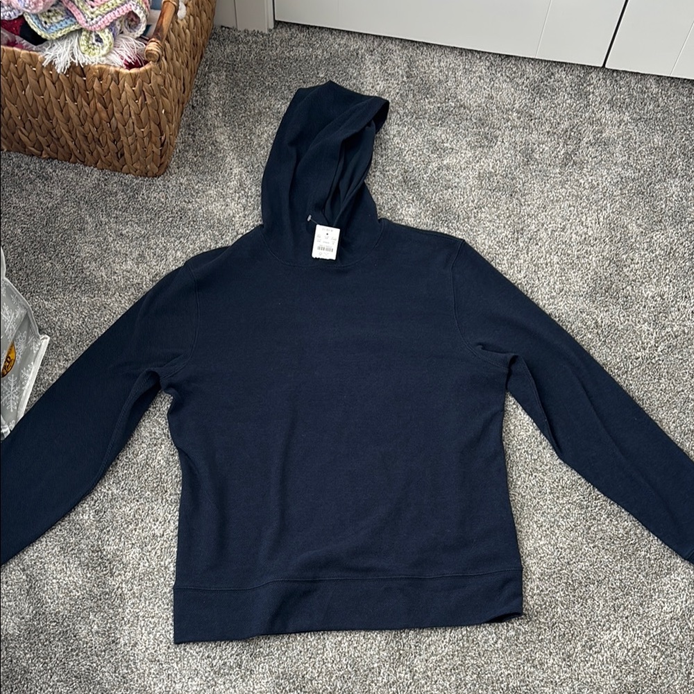 Men's Navy Hooded Sweater